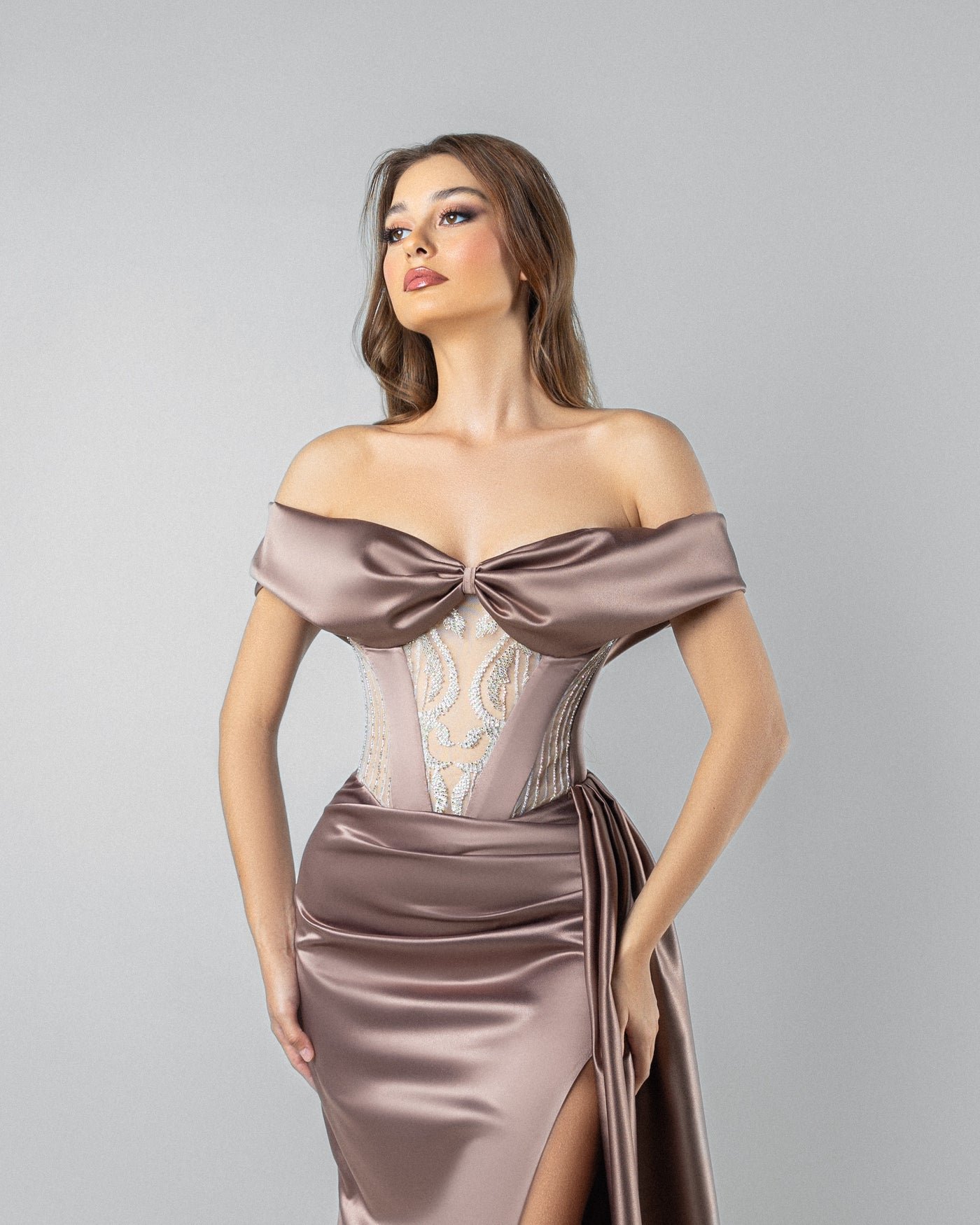 Corset dress with Long Train