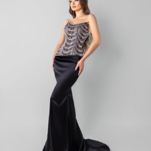 Long Dress with wave style sequins